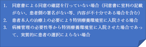 図4：患者に差額ベッド料を求めてはならない場合