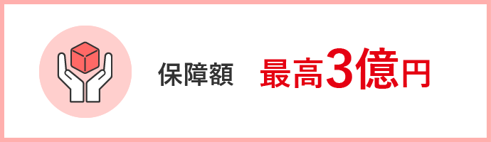 保障額最高3億円